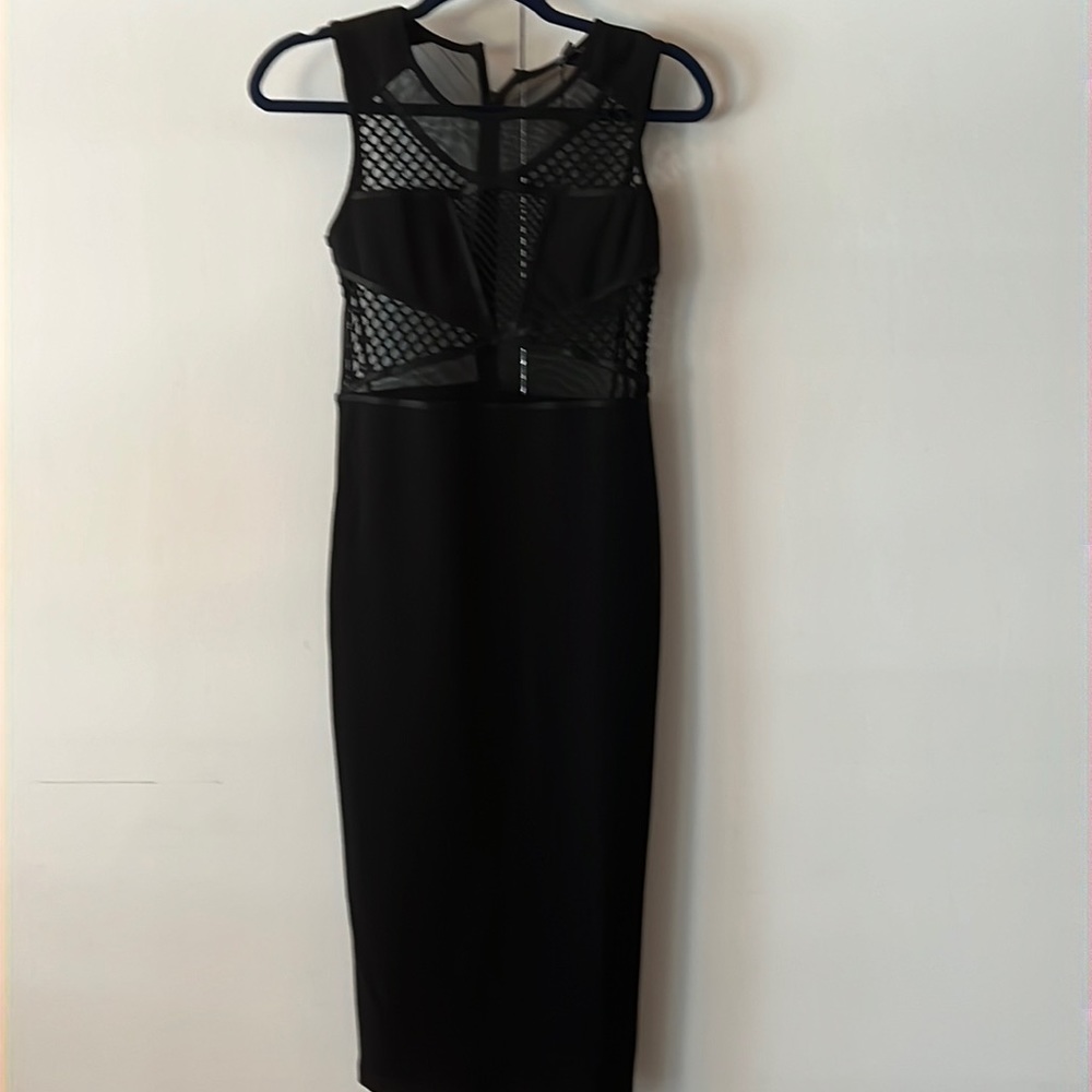 Black cut out dress